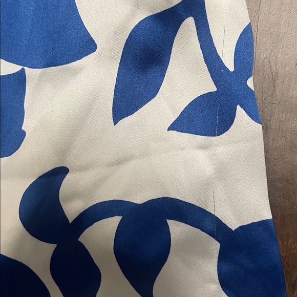 NWT House Of Harlow 1960 Palazzo Pants blue white wide leg high waist small - Picture 10 of 16